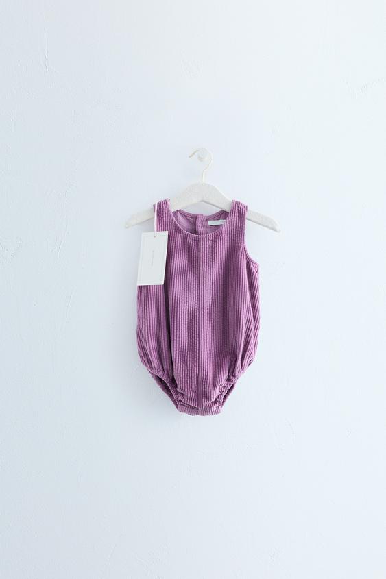 Zaras Zara Timeless – Kort sparkbyxa i manchestertyg - Rosaaktig - Bild 0