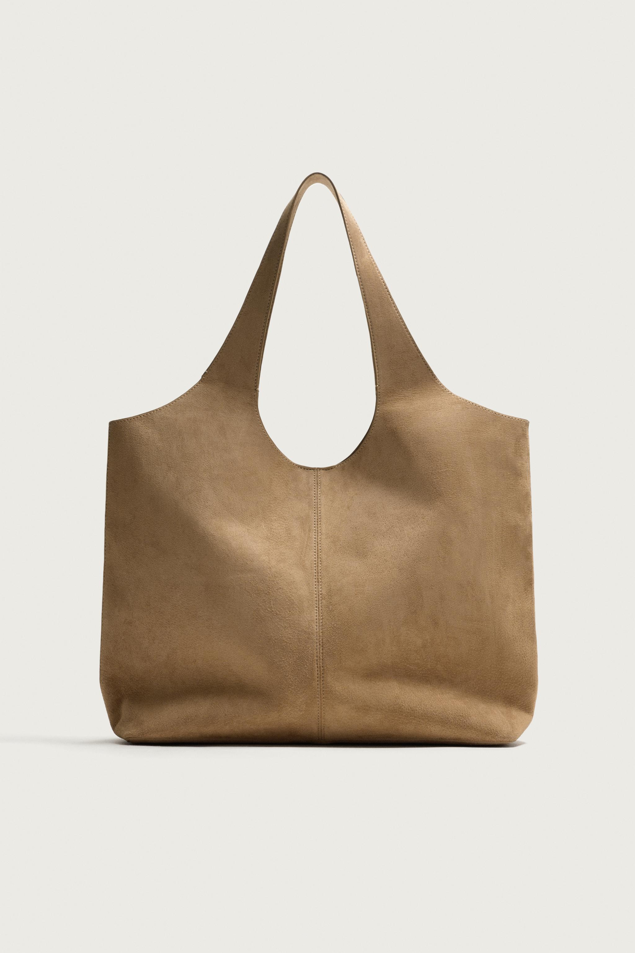 Zara Deri Tote Çanta