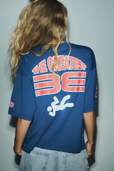 BILLIE EILISH BRAVADO™ T-SHIRT - Blue by Zara - Image 4