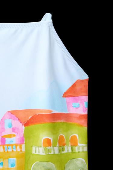 6-14 JAHRE/ BADEANZUG MIT PRINT - Bunt von Zara