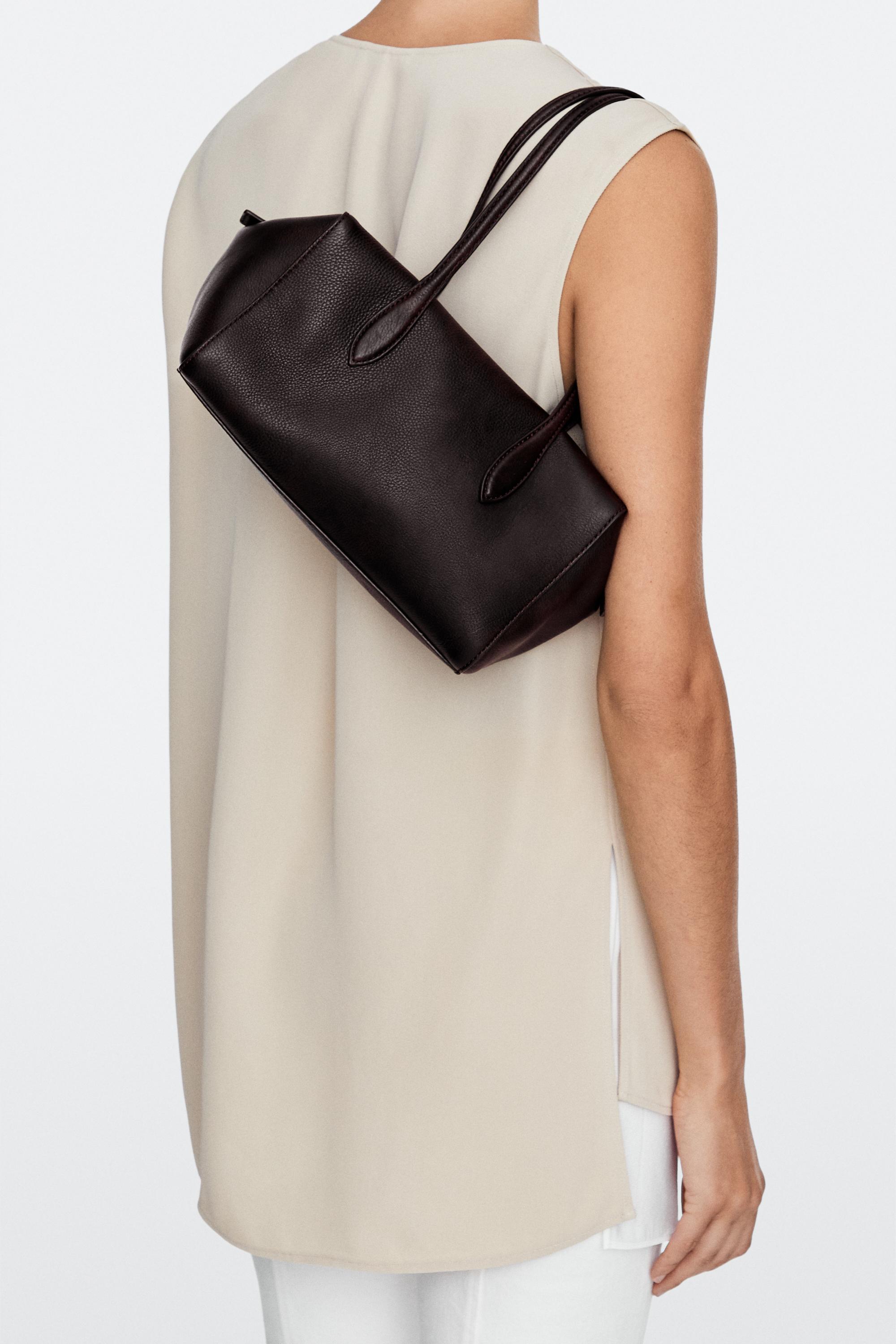 Nappa leather mini satchel