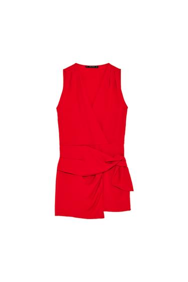 JUMPSUIT WITH SKORTS AND KNOT