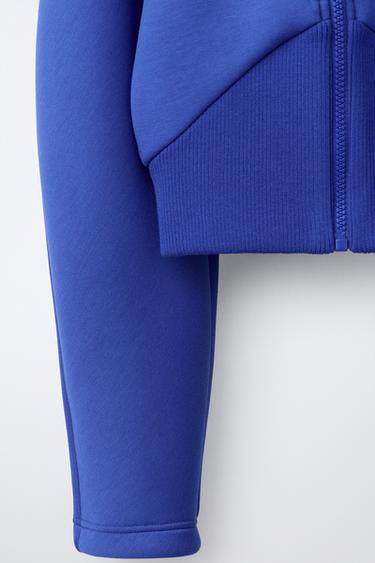 NEOPRENE RIB JACKET - Cornflower blue by Zara - Image 3