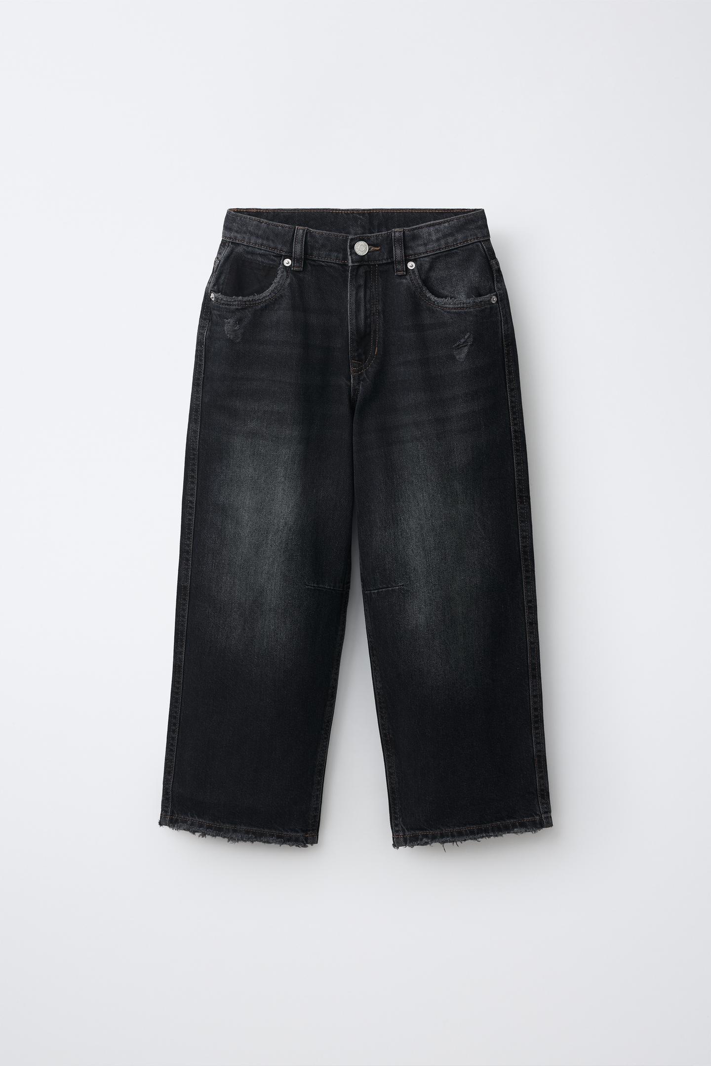 Детские джинсы Zara Star Baggy, цвет: Синий / Чёрный