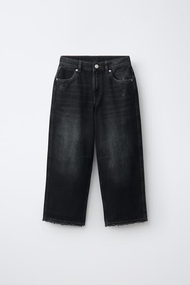 STAR BAGGY JEANS — Blue / Black 2