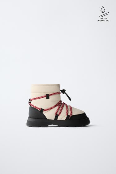 WATER-REPELLENT SNOW BOOTS - White by Zara