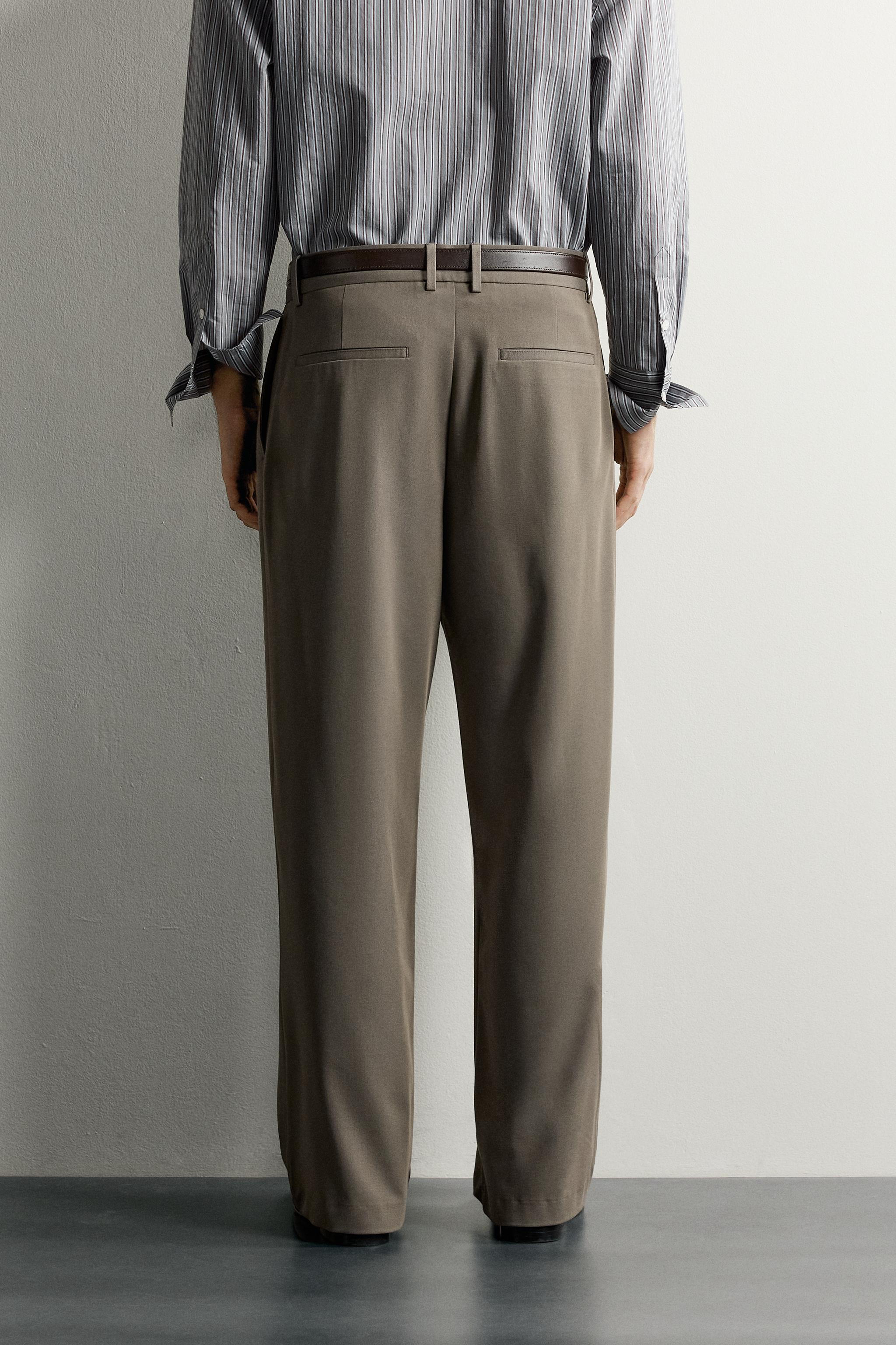 PANTALON WIDE FIT À PLIS