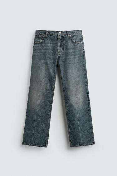 JEANS STRAIGHT FIT BOOTCUT ABERTURAS - Azul tinta de Zara