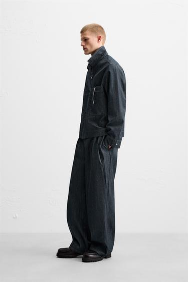 DENIM JACKET WITH POCKETS - Indigo by Zara - Image 3