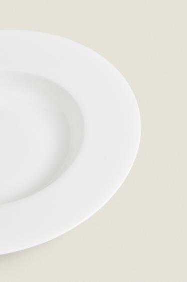 BONE CHINA SOUP PLATE - White by Zara - Image 2