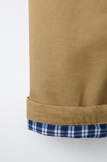 BLOUSON COL CONTRASTE - Marron clair de Zara - Image 7