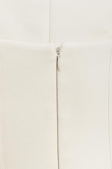 TOP INTERLOCK BANDEAU - Écru de Zara - Image 9