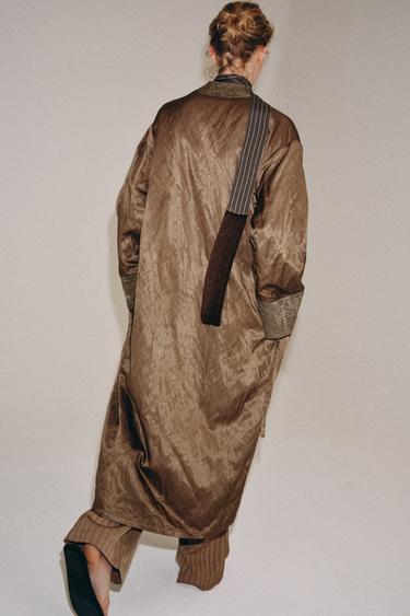 KIMONO JACQUARD FOULARD ZW COLLECTION - Rose pâle de Zara - Image 2