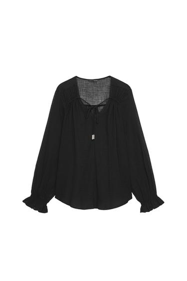 SEMI-SHEER BLOUSE