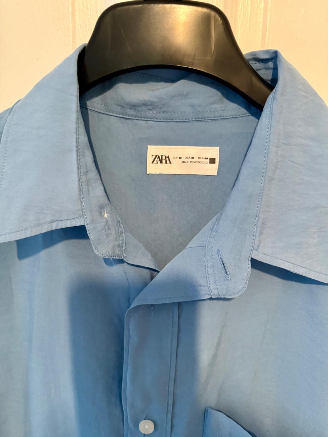 BLUE SILKY SHIRT - Image 3
