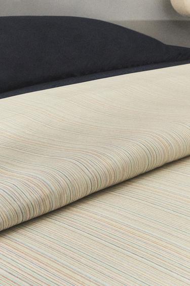 FUNDA DUVET RAYAS - Crudo de Zara