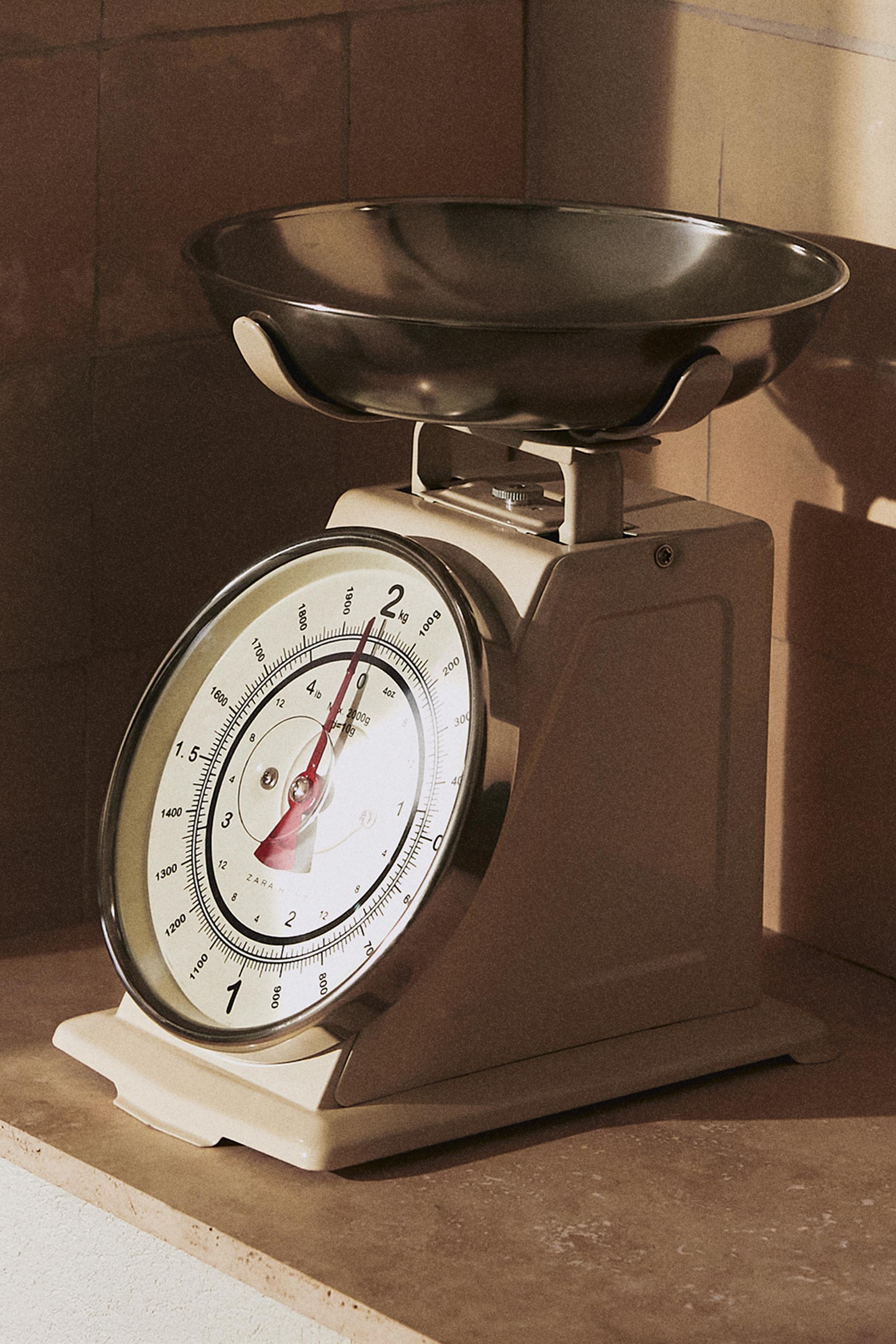 Cream kitchen shop scales