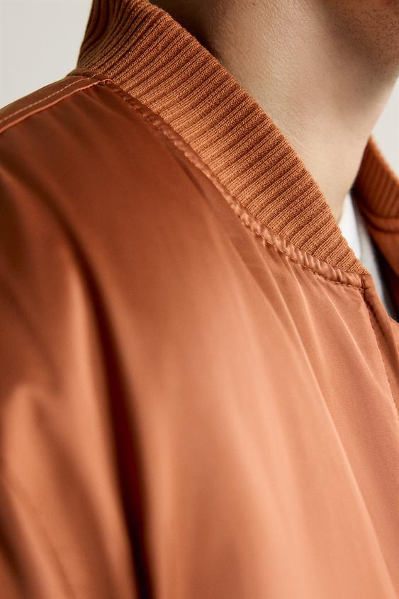 BLOUSON BOMBER MATELASSÉ - Orange de Zara - Image 8