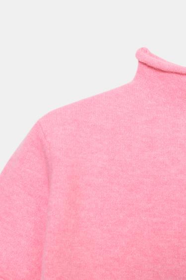 SOFT KNIT SHORT SLEEVE JUMPER - Pink by Zara - Image 4