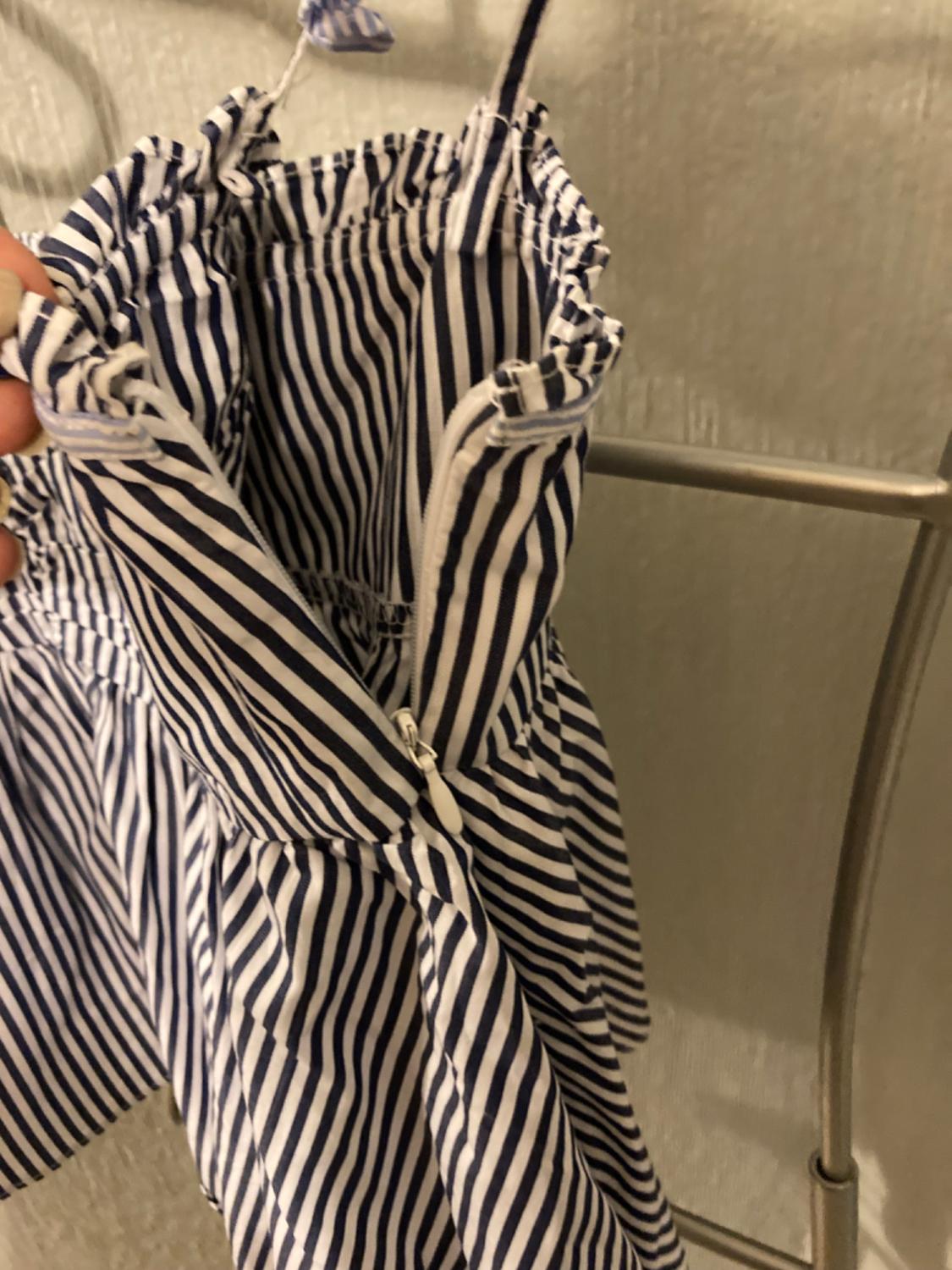 STRIPED TOP WITH THIN STRAPS - Image 4