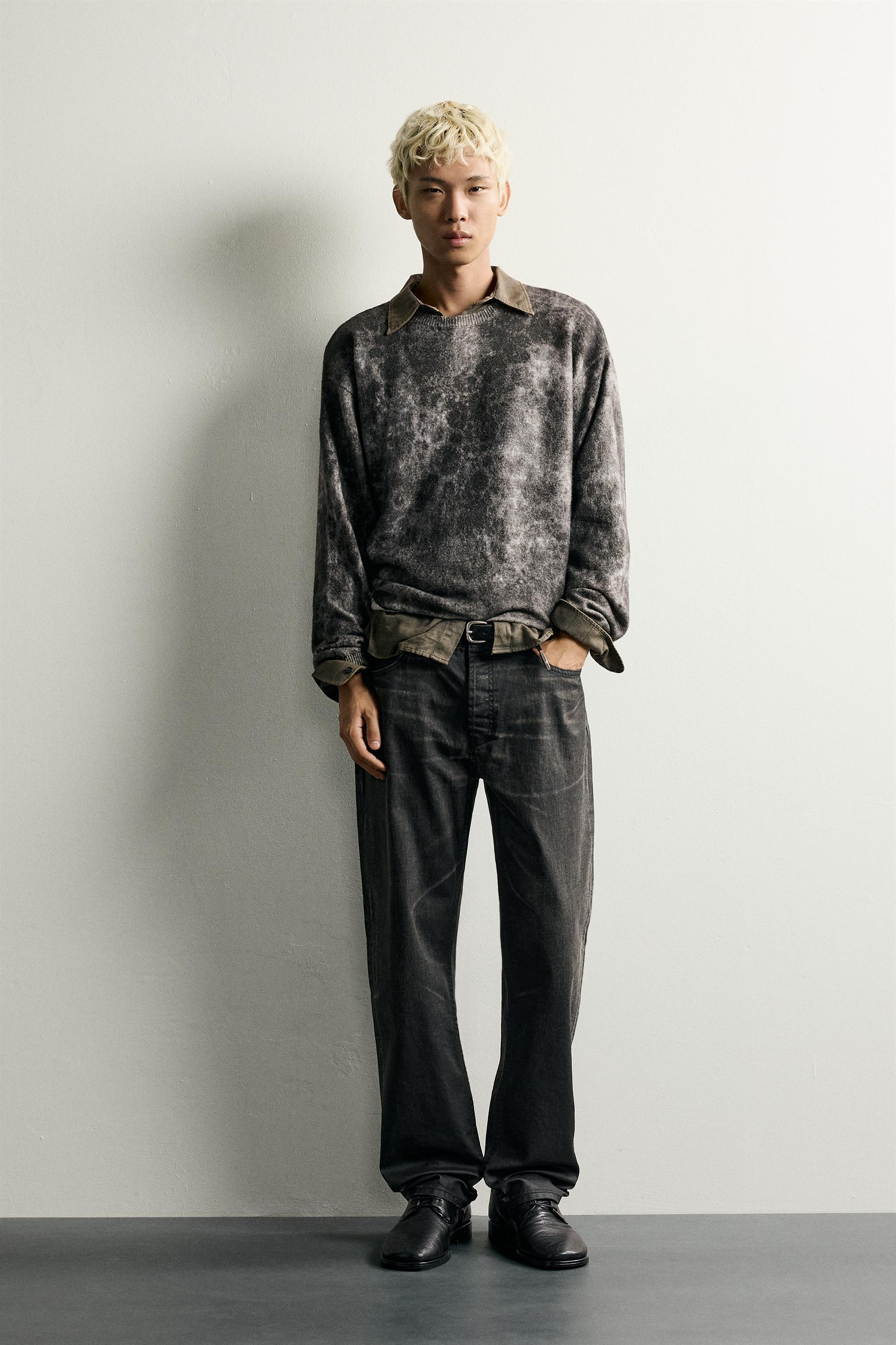 ABSTRACT PRINT RELAXED FIT SWEATER