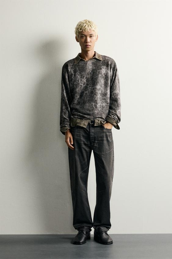 ABSTRACT PRINT RELAXED FIT JUMPER - Grey by Zara - Image 0