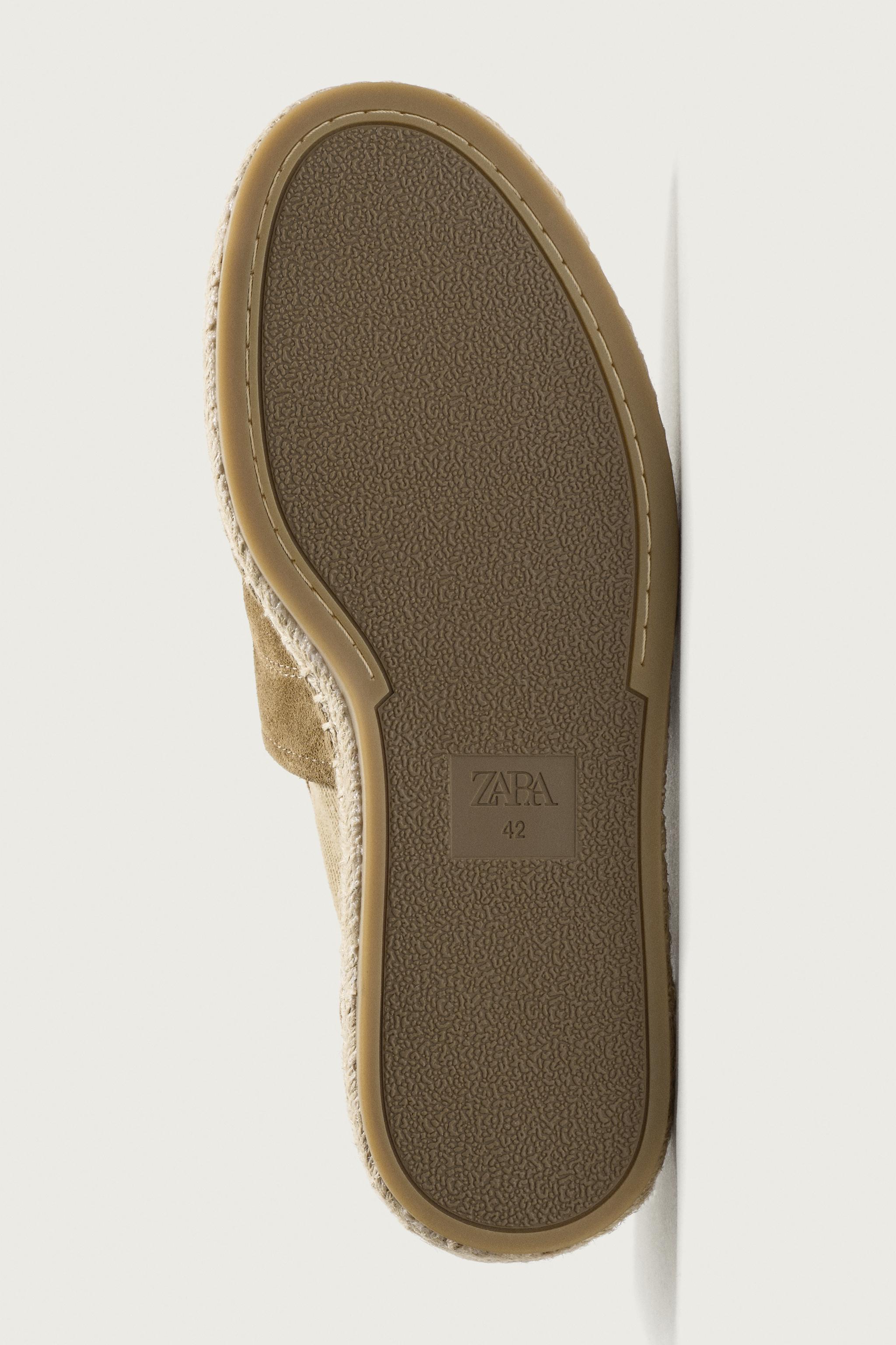 Zara Kombine Deri Espadril görsel 7