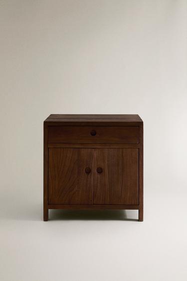 ELM WOOD SIDE TABLE - Brown by Zara - Image 0