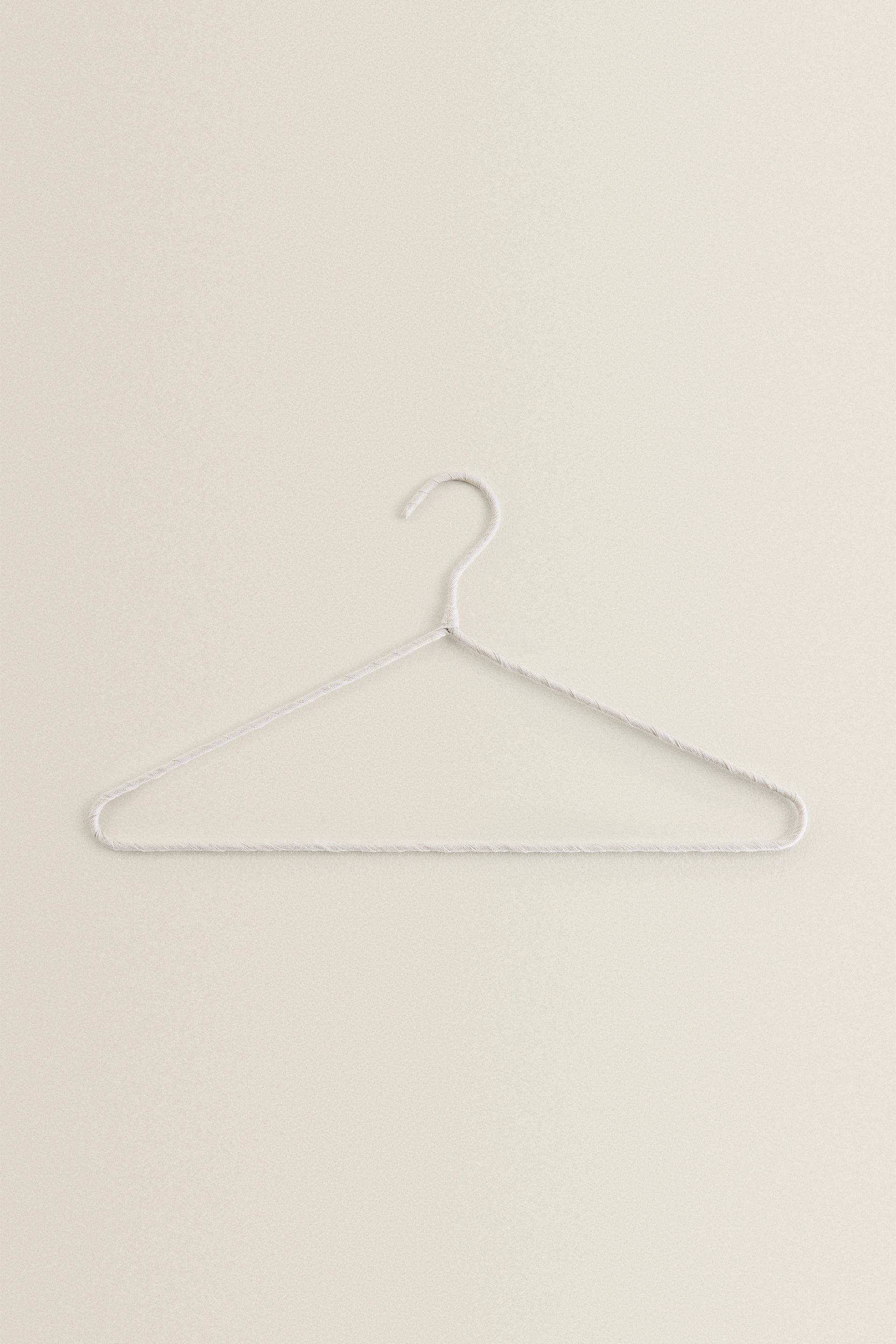 Grucce In Legno Con Mollette Com-Fort House – 25 Pezzi Da 45 Cm, Bianco E Mogano, Gancio In Acciaio Girevole E Tacche Per Bretelle - 5