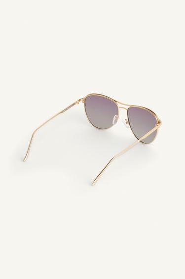 LIMITED EDITION AVIATOR SUNGLASSES - Gold by Zara - Image 6