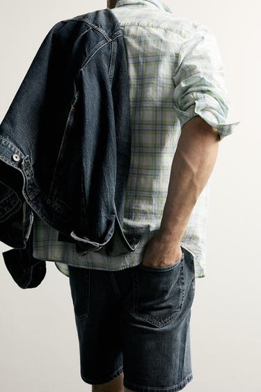 BERMUDES DENIM REGULAR FIT - Blau de Zara
