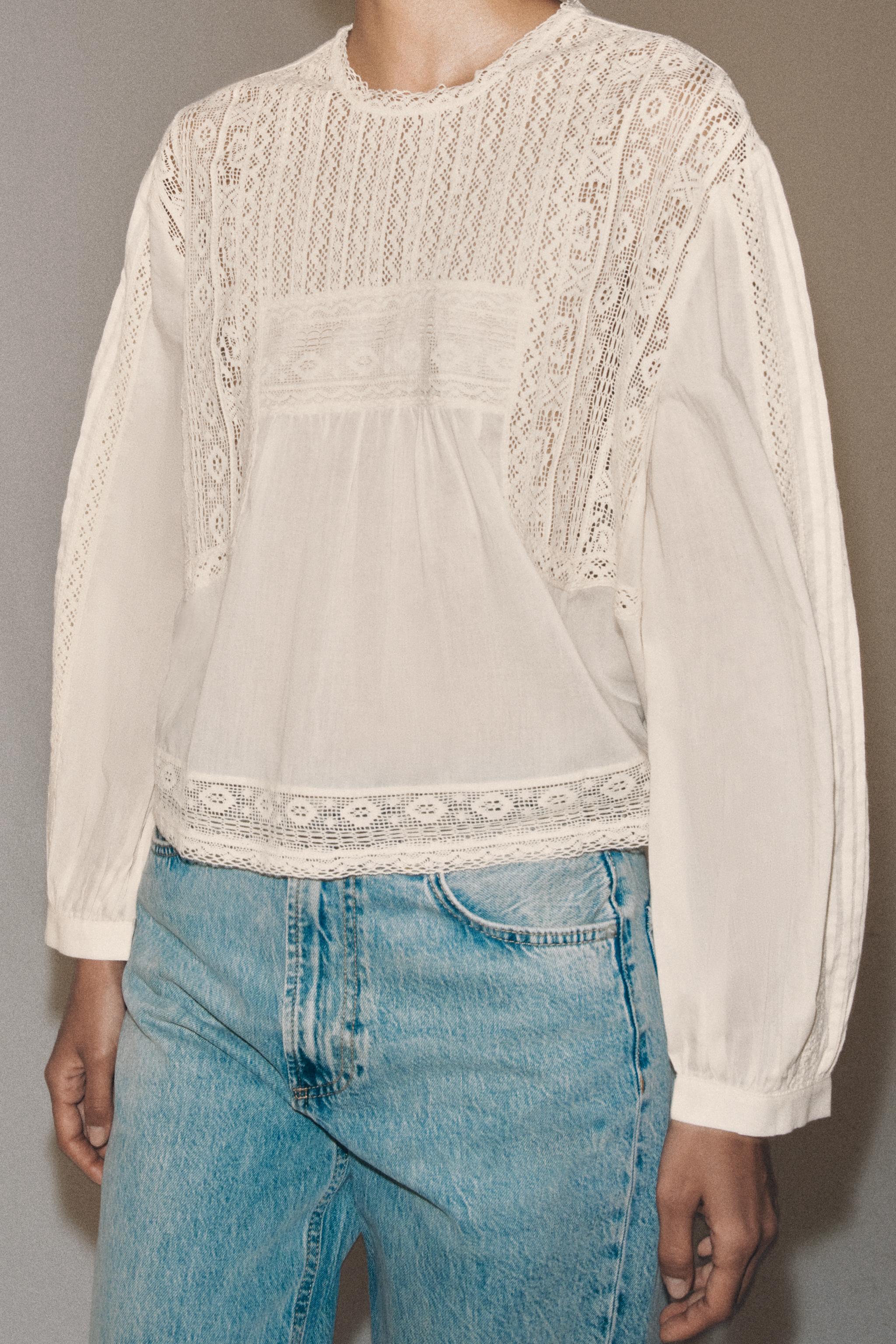 İŞLEMELİ GÖMLEK ZW COLLECTION - Görsel 4