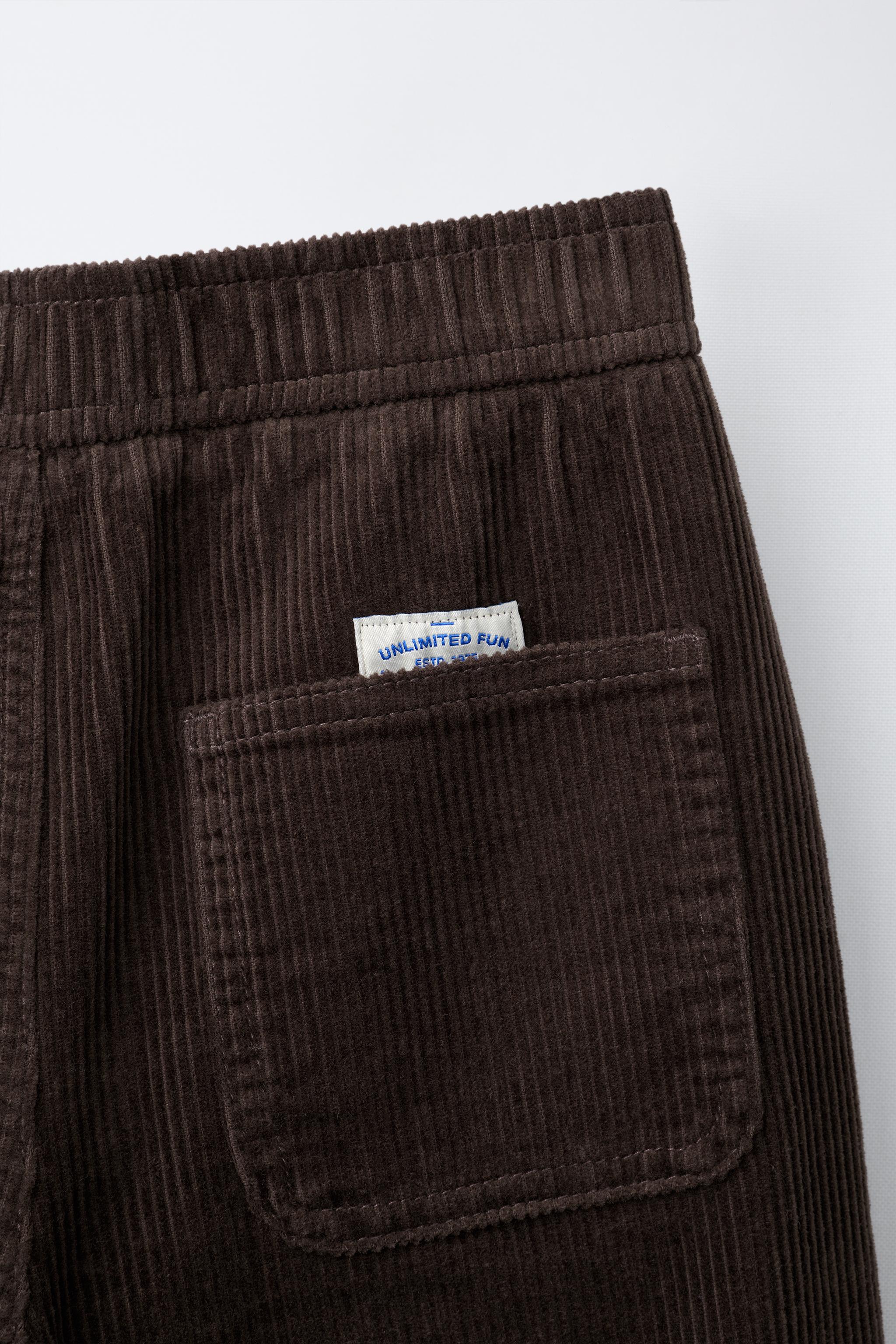 CORDUROY BARREL PANTS