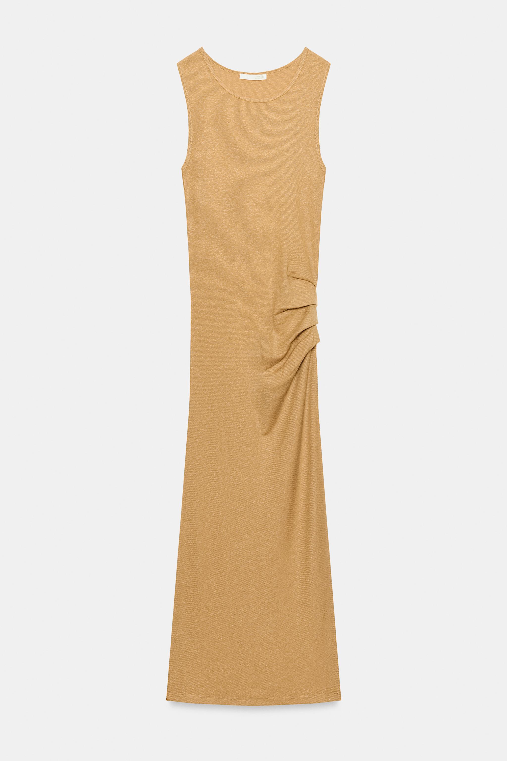 ROBE MI-LONGUE DRAPÉE