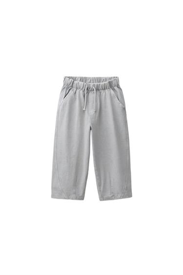 BAGGY HEAVY JERSEY TROUSERS - Light grey by Zara