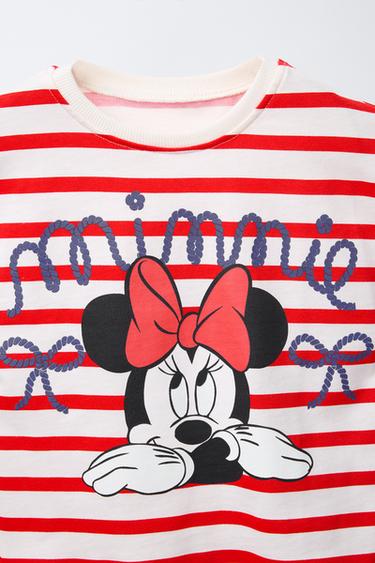 STRIPED MINNIE MOUSE © DISNEY T-SHIRT - Red by Zara - Image 2