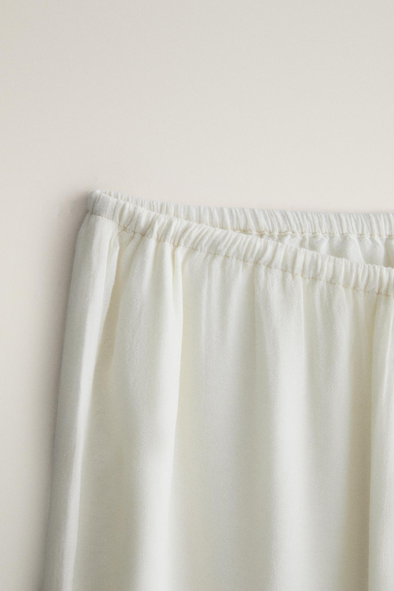 EMBROIDERED PANTS — Sea green
