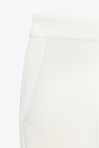 FLARE TROUSERS - Ecru by Zara - Image 5