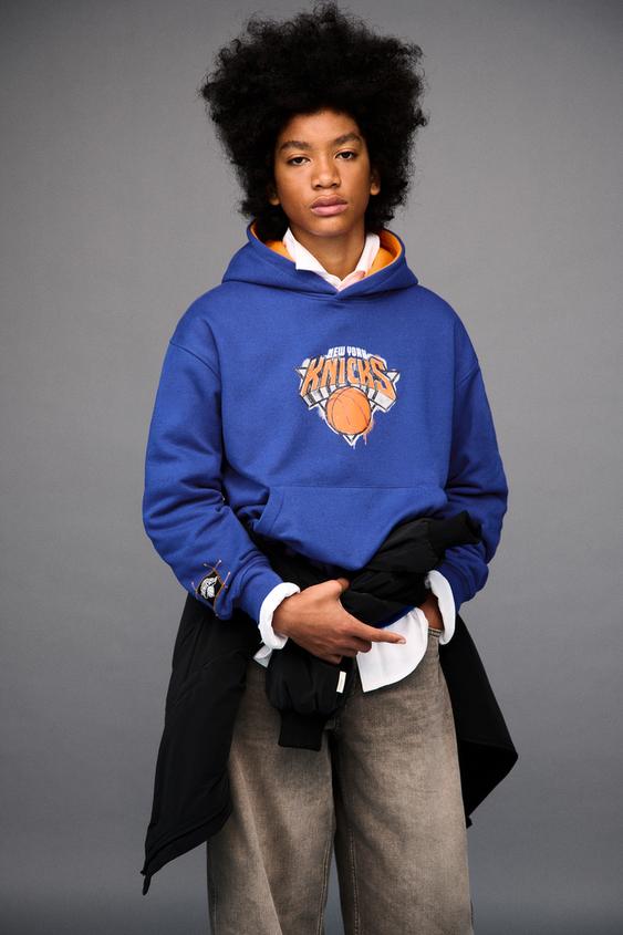 NBA NEW YORK KNICKS HOODIE - Blue by Zara - Image 0
