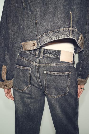 JEAN Z1975 DROIT À REVERS - Noir de Zara - Image 2