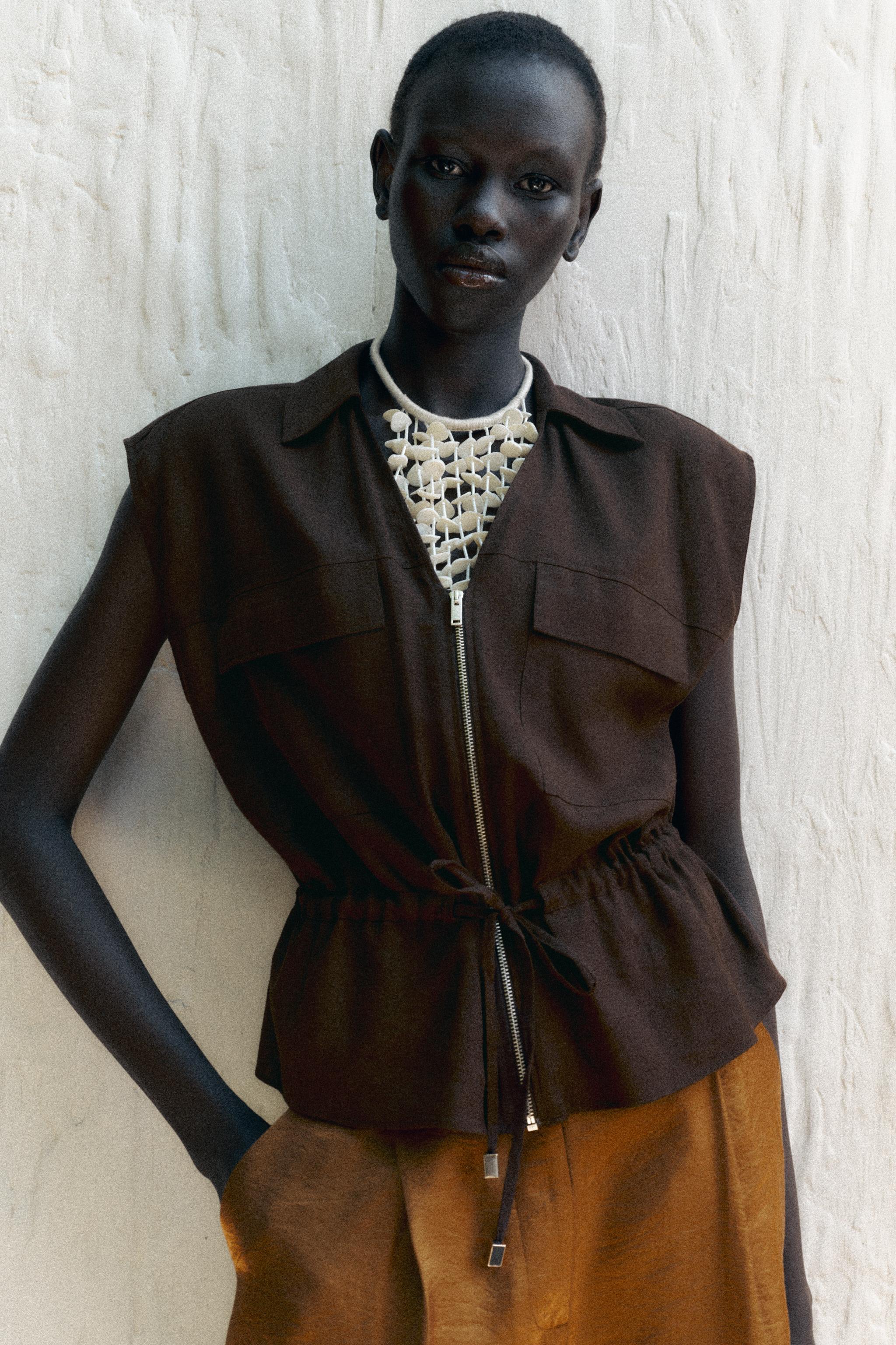 LINEN SAFARI TOP