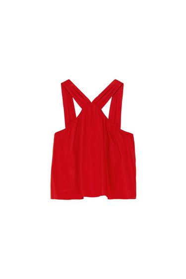 TOP WITH DRAPED STRAPS