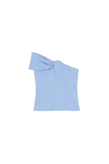 KNOTTED ASYMMETRICAL TOP