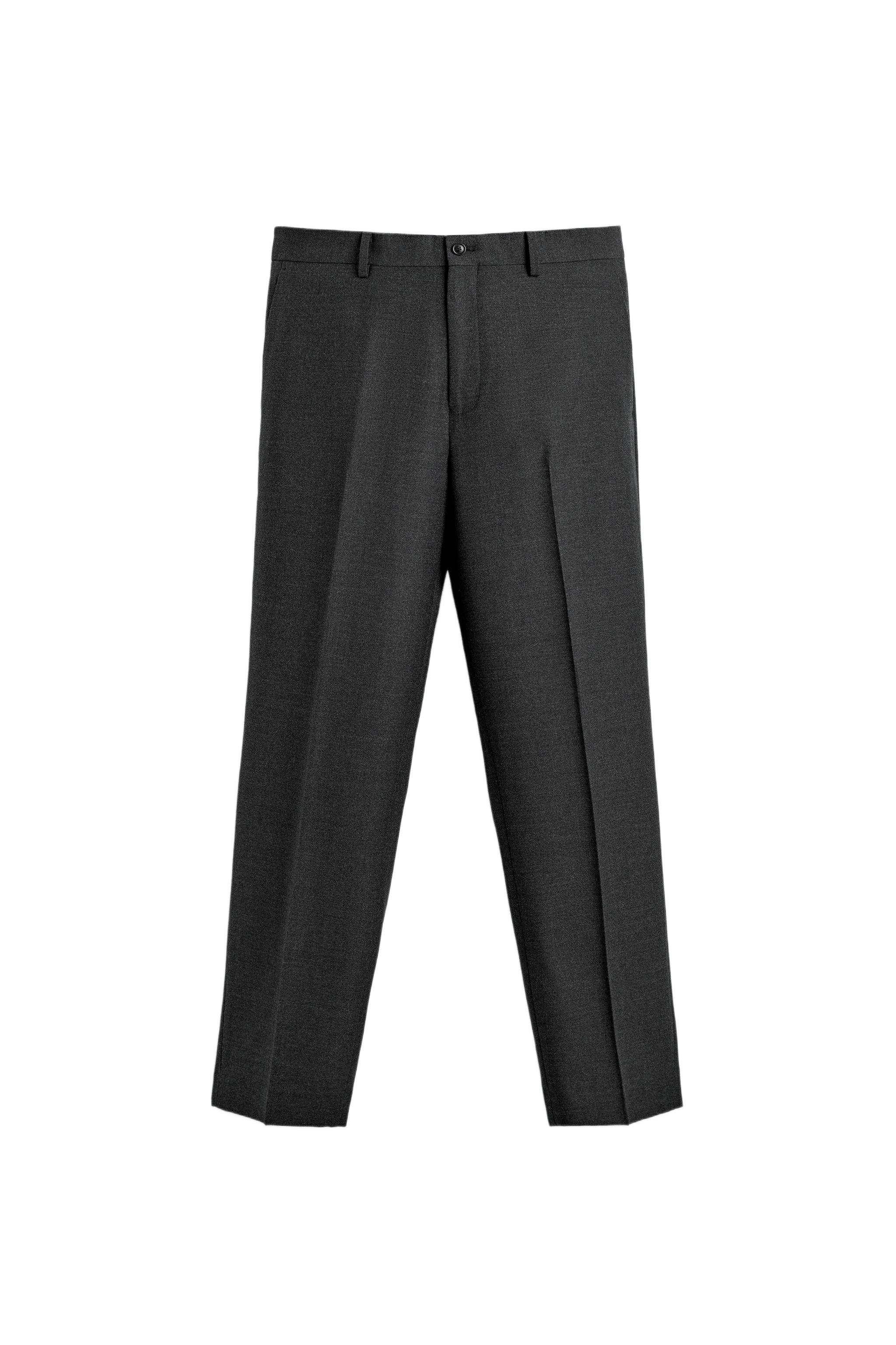 100% ウールスーツパンツ - チャコールグレー | ZARA Japan / 日本