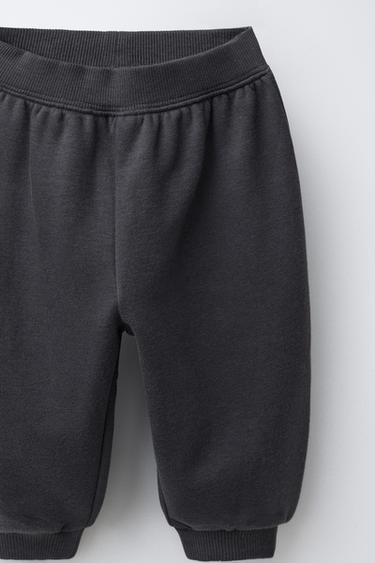 BASIC SWEATSHIRT AND JOGGER TROUSERS SET - Dark charcoal grey by Zara - Image 5
