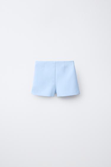 PLAIN BERMUDA SKORT - Pastel blue by Zara - Image 1