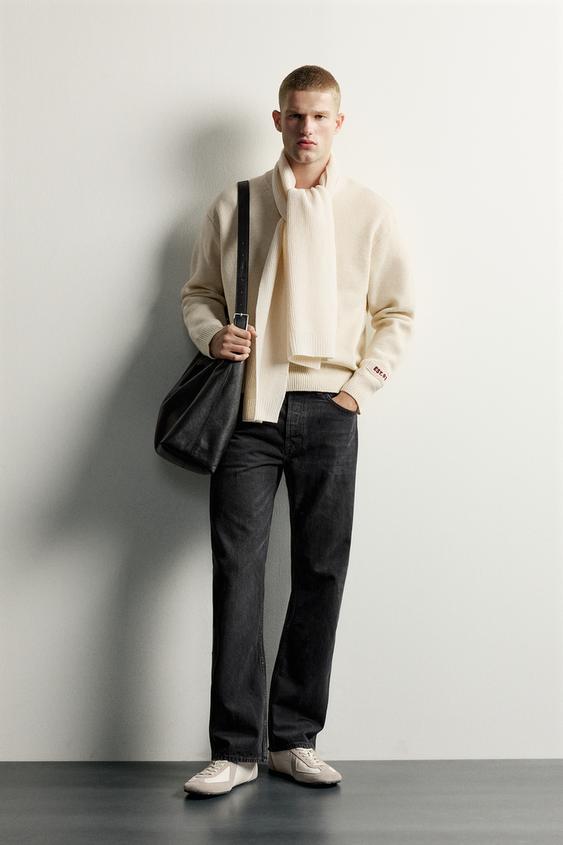 JERSEI RELAXED FIT BRODAT - Cru de Zara - Imatge 0