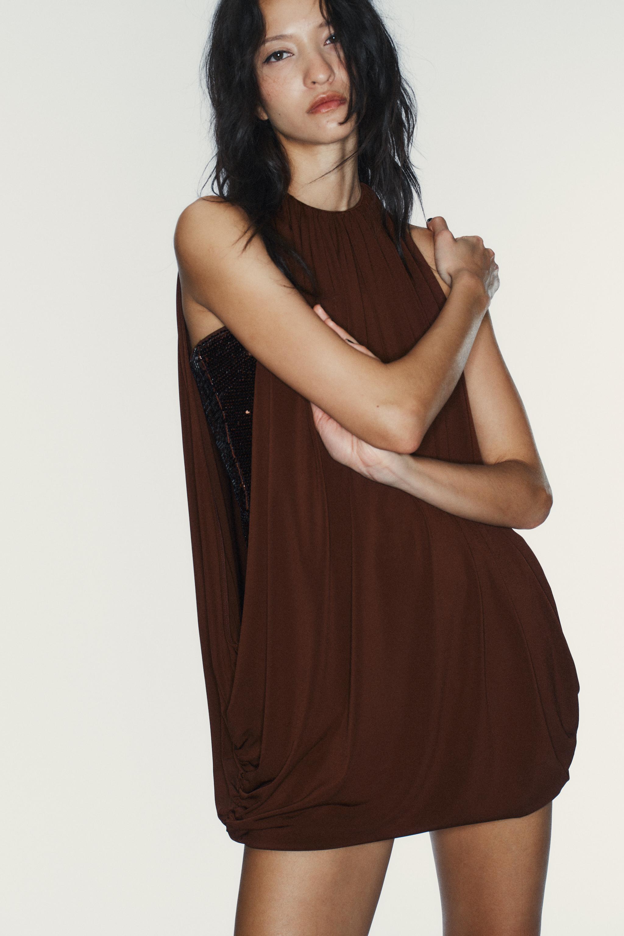 zara sequin balloon dress Zara Zara ORGANZA BALLOON DRESS SPECIAL EDITION 69.90