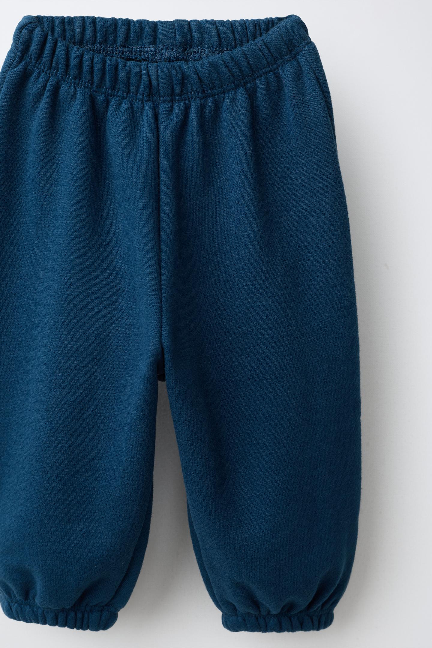 Детский комплект Zara Colorblock Sweatshirt and Jogger Set, цвет: Экрю / Зелёный — фото 6