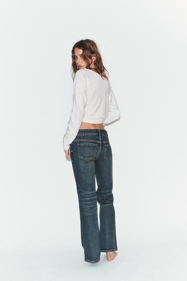 TRF LOW-RISE BOOTCUT JEANS - Blue by Zara - Image 5